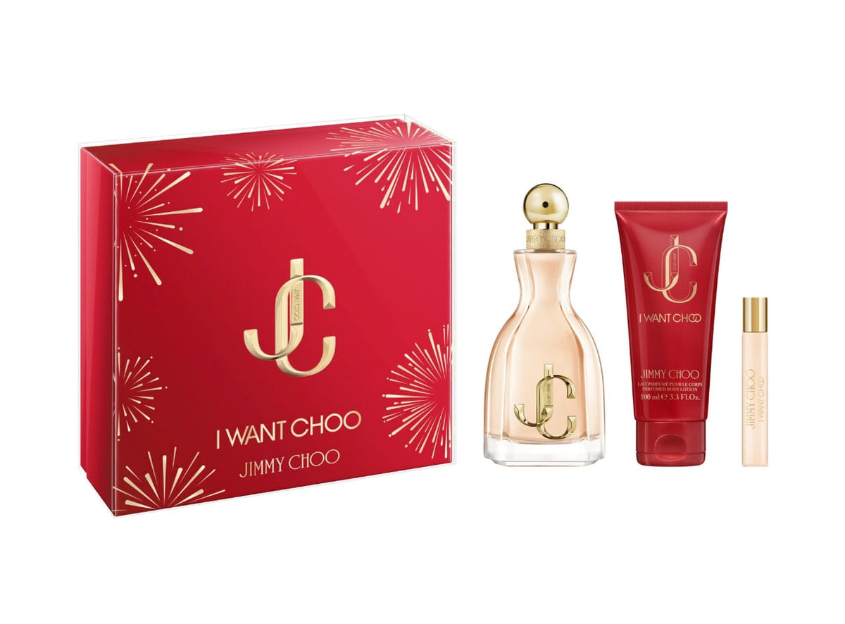 Jimmy Choo I Want Choo Gift Set – EDP 100ml + Body Lotion 100ml + Mini EDP 7.5ml